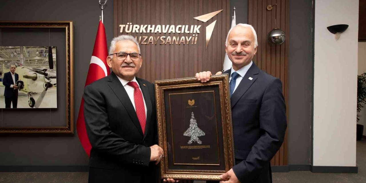 Başkan Büyükkılı. TUSAŞ Genel Müdürü Kotil’i Ziyaret Etti