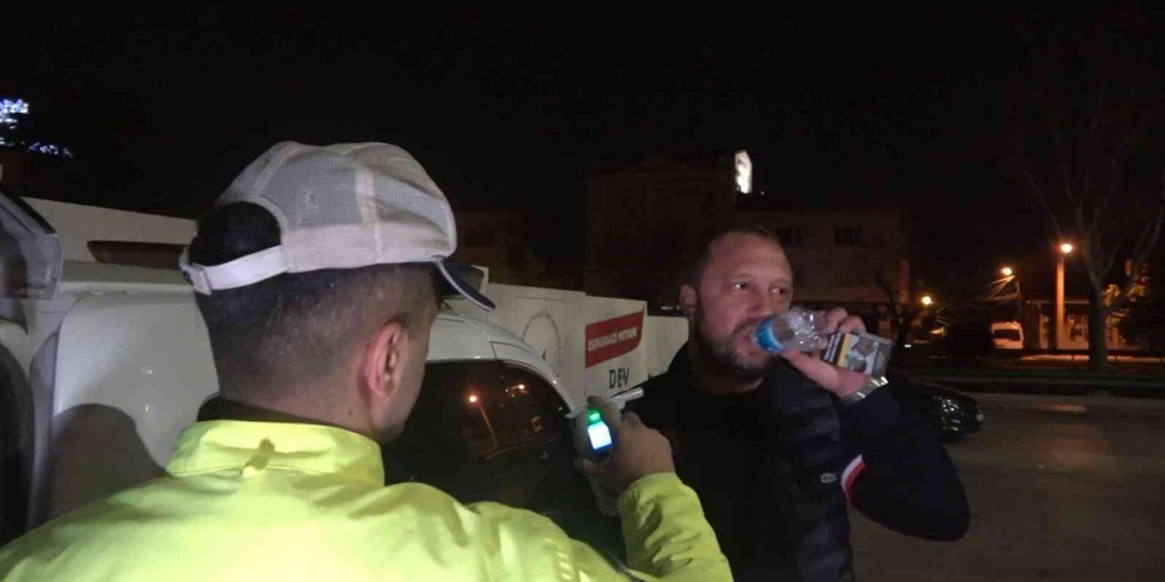 Alkollü çıkmamak için dakikalarca su içti 1,34 promil alkollü çıktı