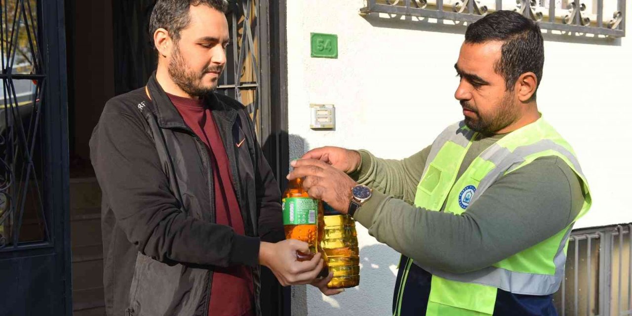 1 litre atık yağ getirene 10 litre Uludağ suyu hediye