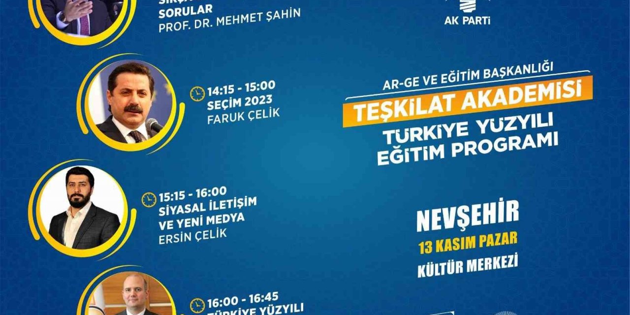 Ak Parti’de Teşkilat Akademisi başlıyor