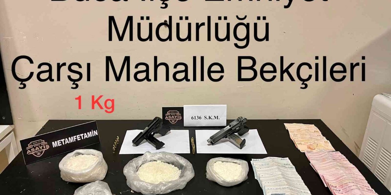 Araçlarında uyuşturucu bulunan şüpheliler bekçilerin dikkati sayesinde yakalandı