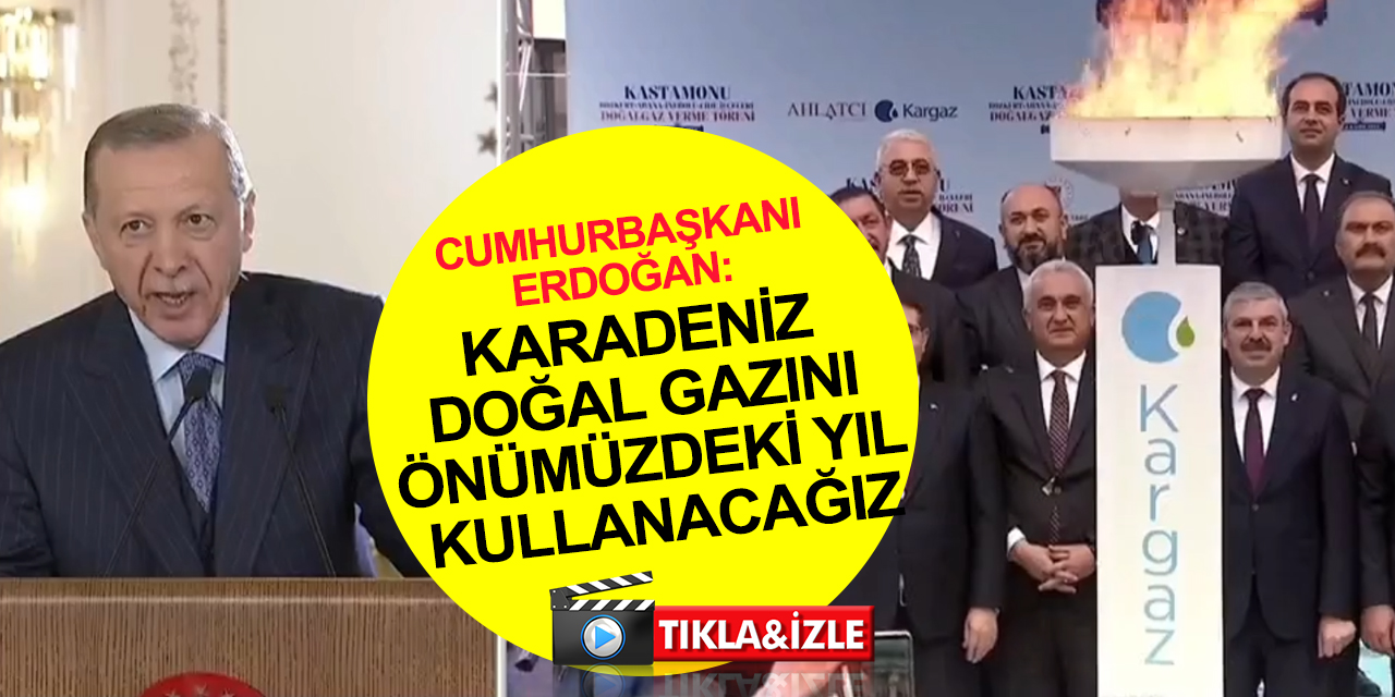 Cumhurbaşkanı Erdoğan'dan doğalgaz açıklaması! Karadeniz'de 10 kuyudan 9'unun sondajı bitti