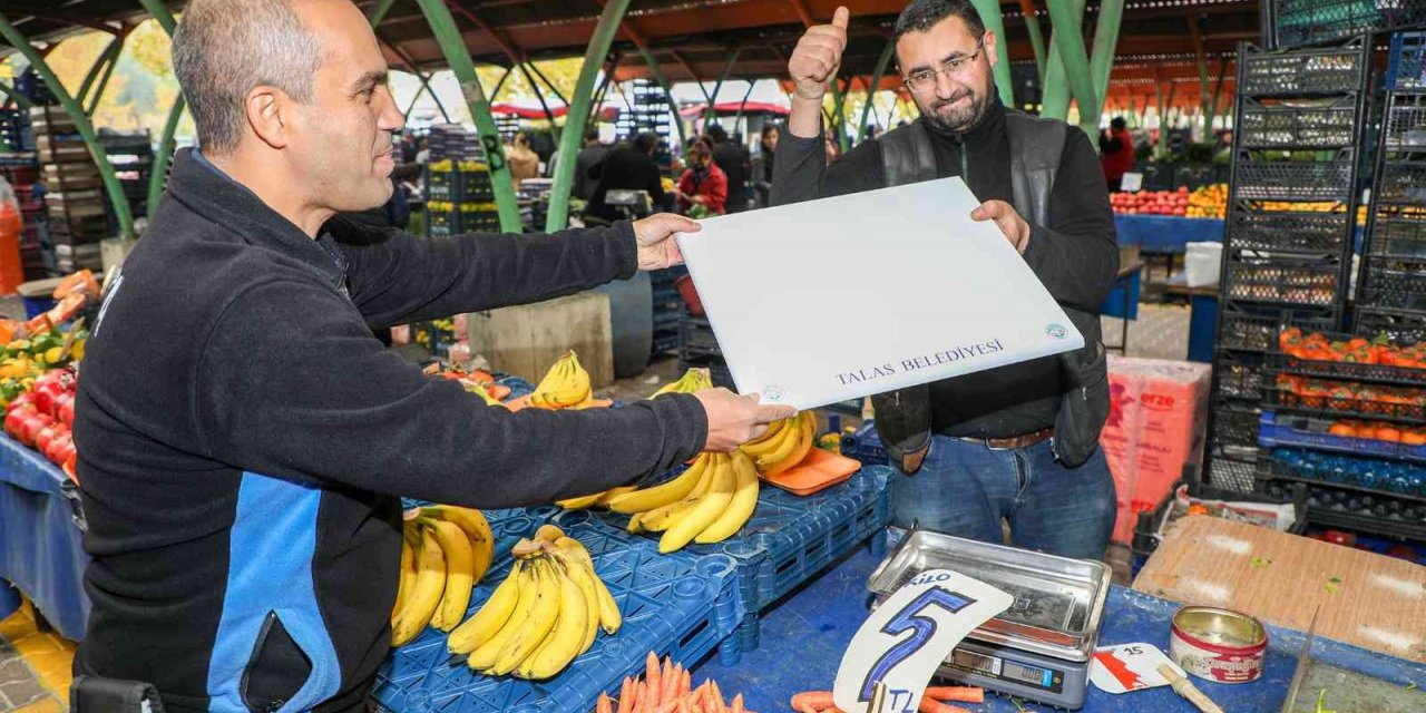 Talas Belediyesi’nin tartı hassasiyeti