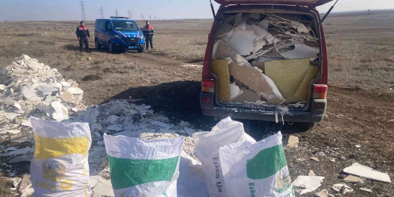 Kaçak hafriyat döken şüpheli yakalandı