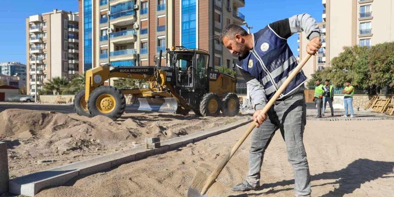 Buca’da yol ve otopark çalışmaları kesintisiz sürüyor