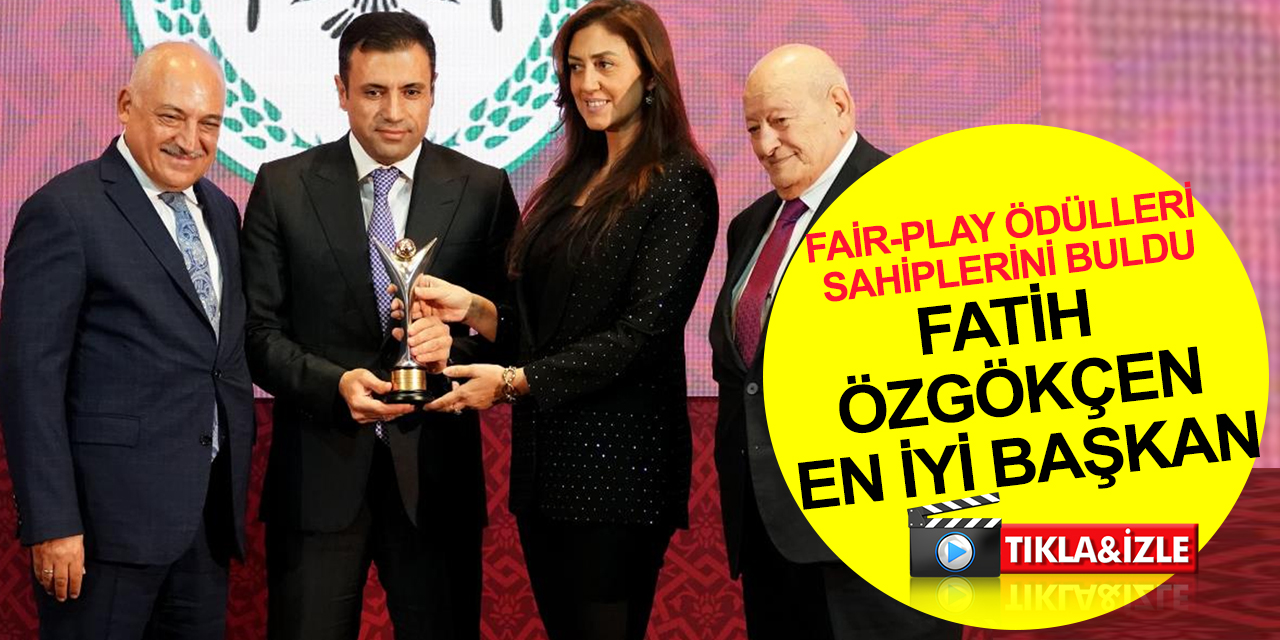 Konyaspor Başkanı Fatih Özgökçen Fair-Play En İyi Yönetici, Adil Oyun Başkanı ödülünü aldı
