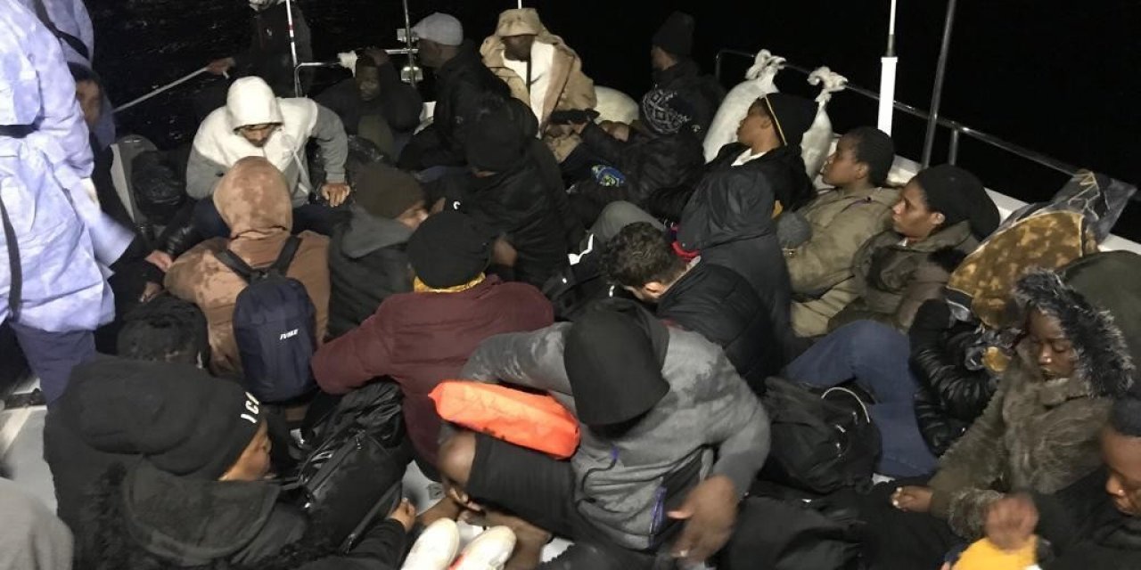 Ege’de 185 göçmen kurtarıldı