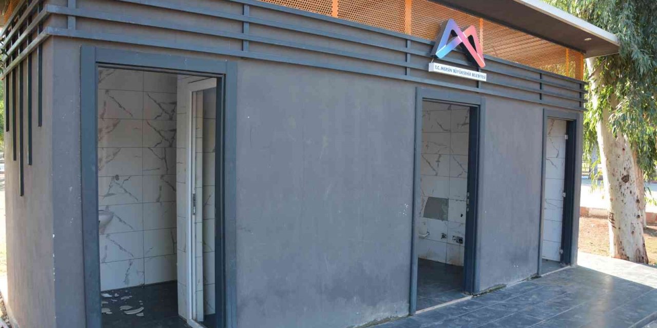 Mersin’de mesire alanındaki tesislere çirkin saldırı