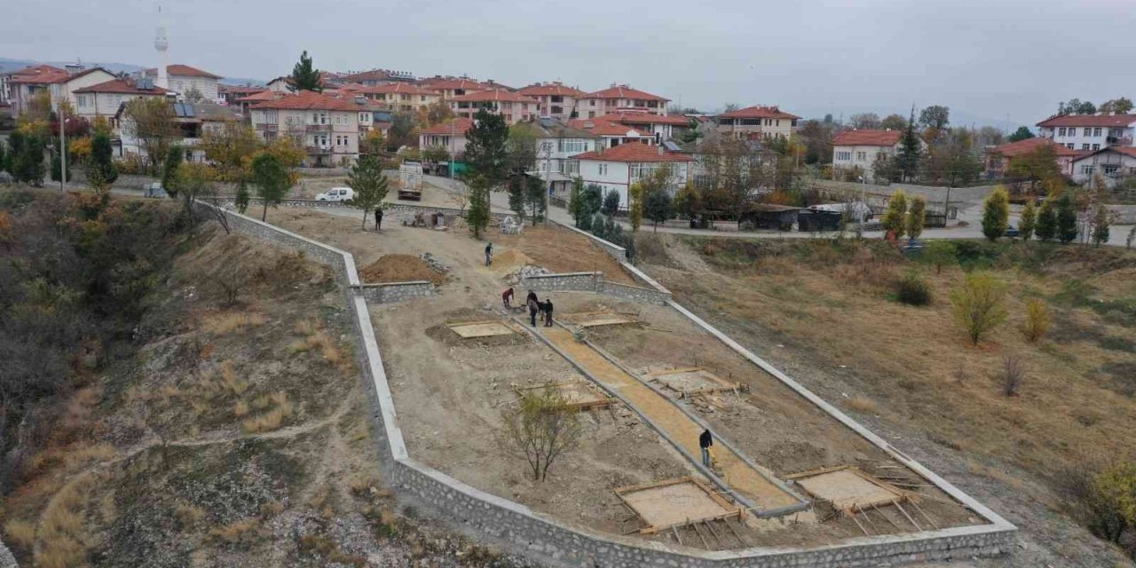 Safranbolu’da park çalışmaları sürüyor