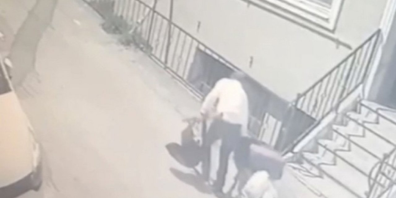 Binadaki tüm ayakkabıları pazar arabasına doldurdu