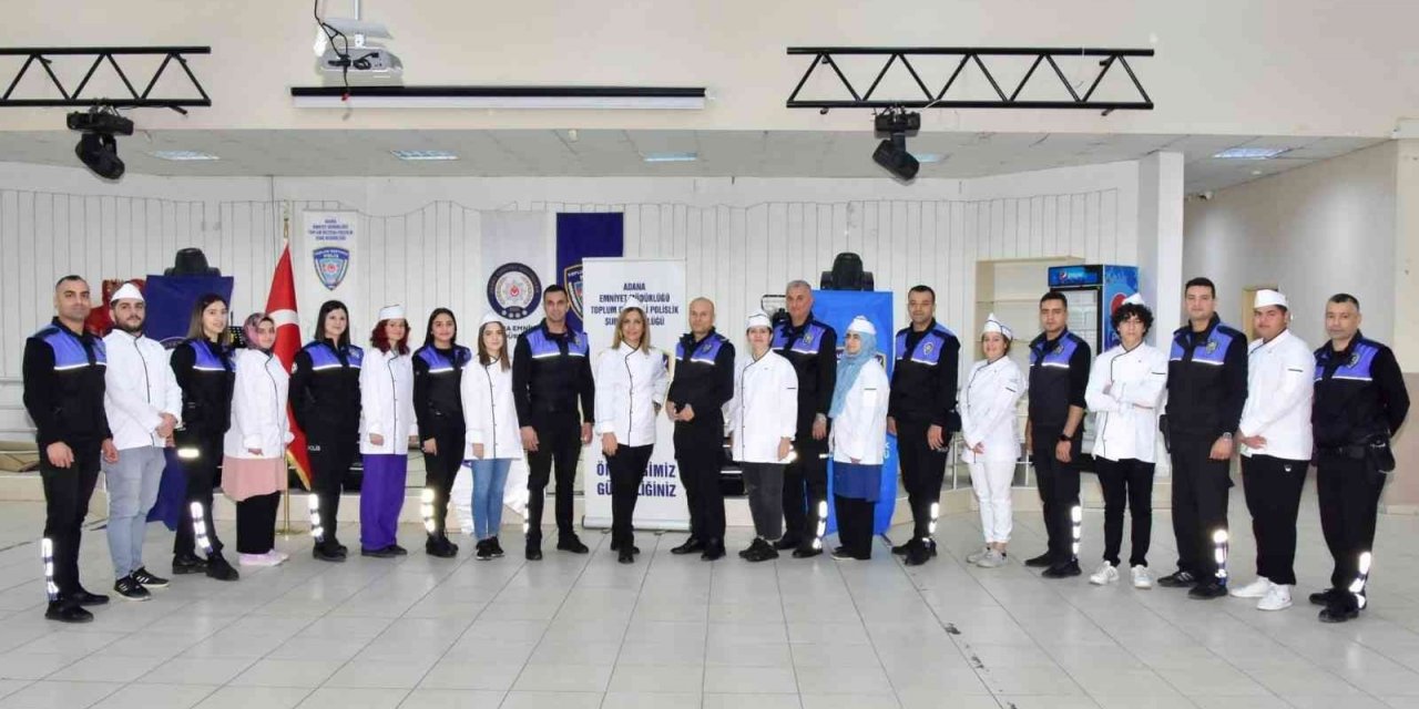 Adana polisi ve milli eğitim, gençlere aşçılık eğitimi verdi