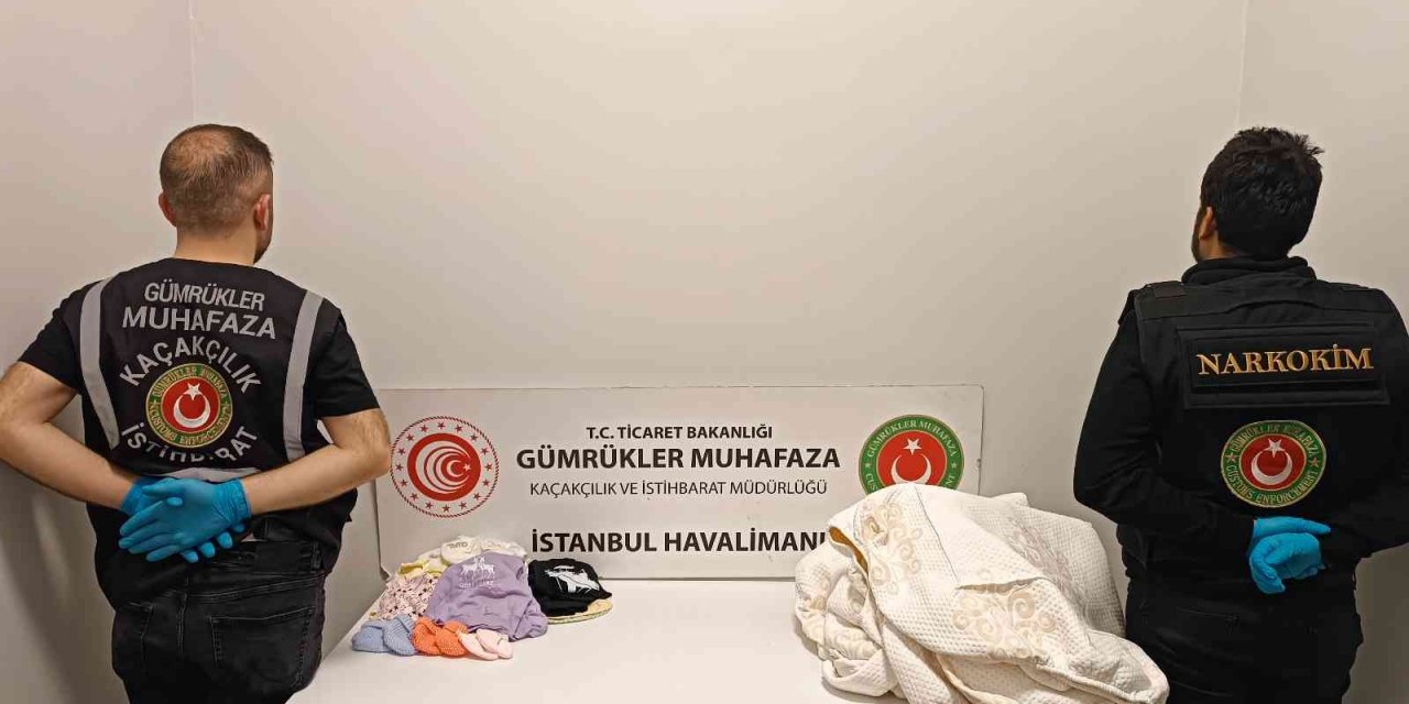 Uyuşturucu tacirleri, bebek kıyafetlerini kullandı