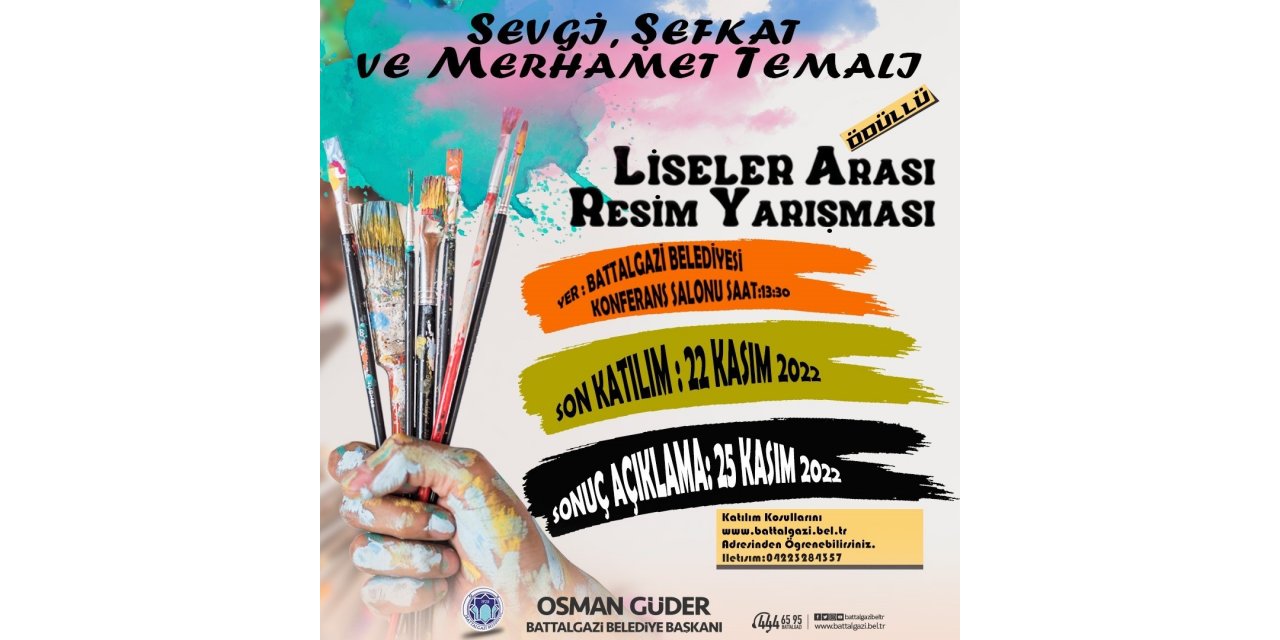 Battalgazi’de ödüllü resim yarışması