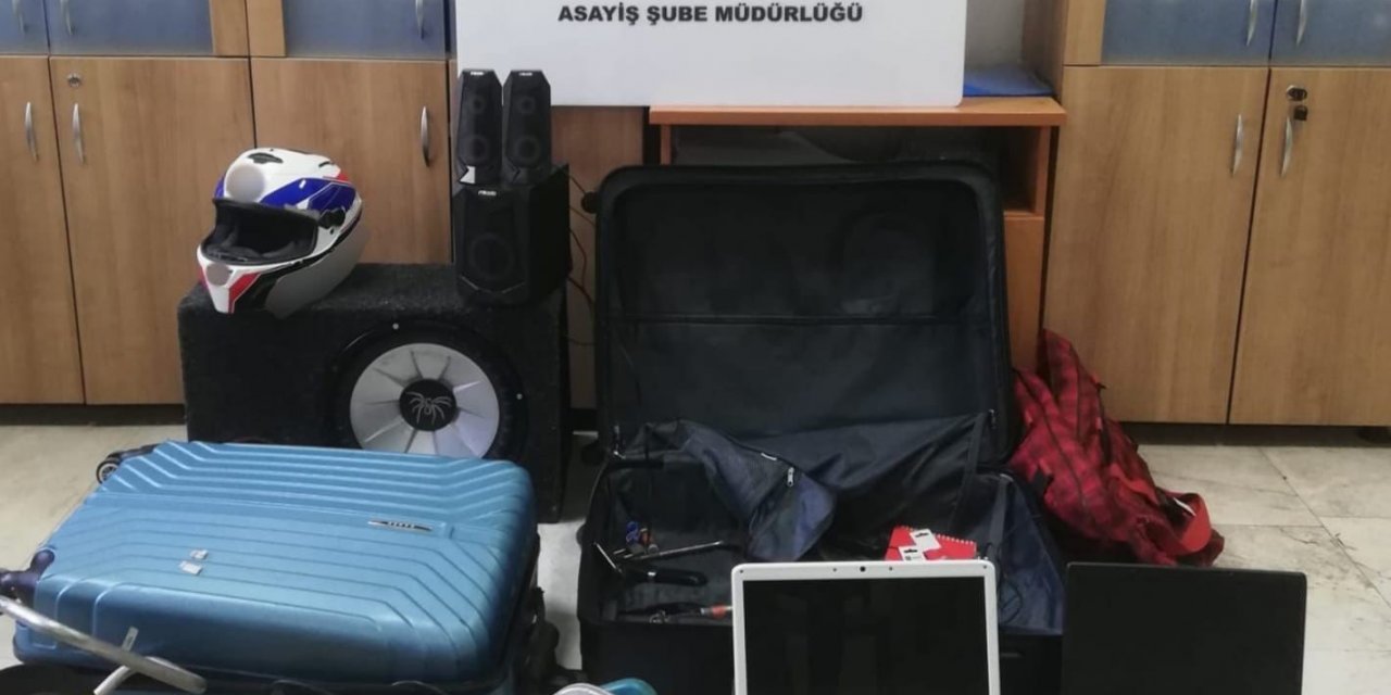 Birden fazla hırsızlık olayının şüphelisi çalıntı malzemelerle birlikte yakalandı