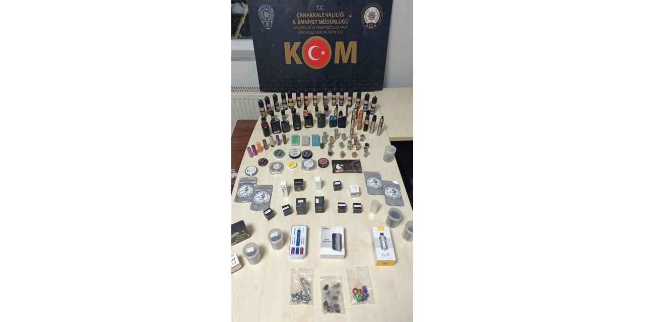 Çan’da kaçak elektronik sigara operasyonu