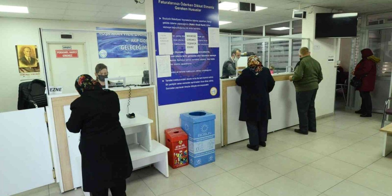 Belediye veznesi hafta sonu da hizmet verecek