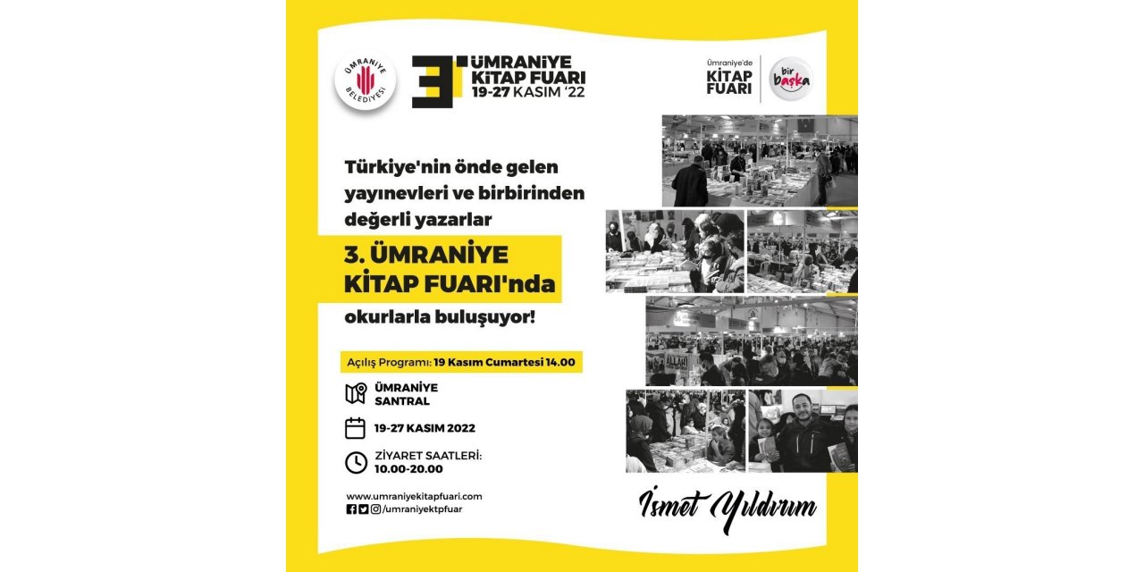 Ümraniye Kitap Fuarı 3’üncü kez kapılarını açıyor