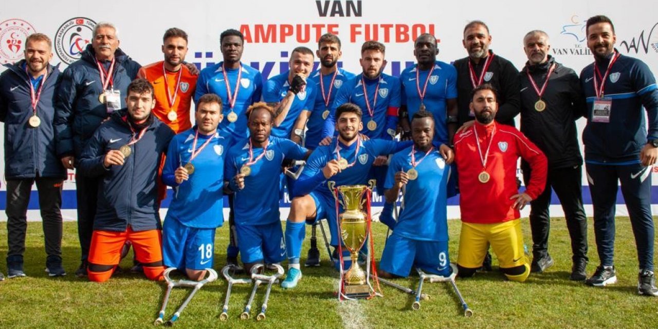 Şahinbey Ampute Futbol Takımı, Türkiye Kupası’nı kazandı