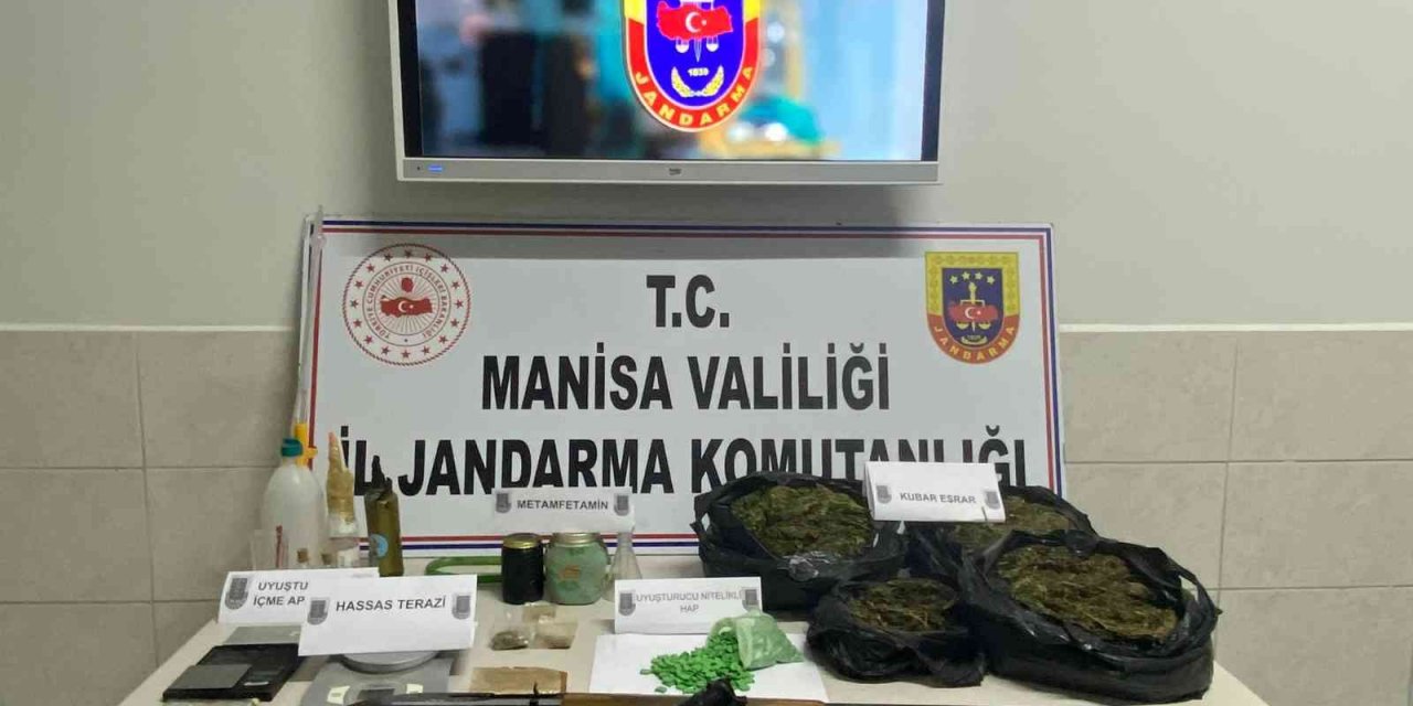 Cezaevindeki şahsın evinde uyuşturucu ve silahlar bulundu