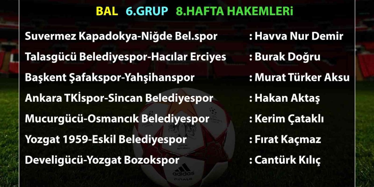BAL’da Kayseri derbisinin hakemi belli oldu