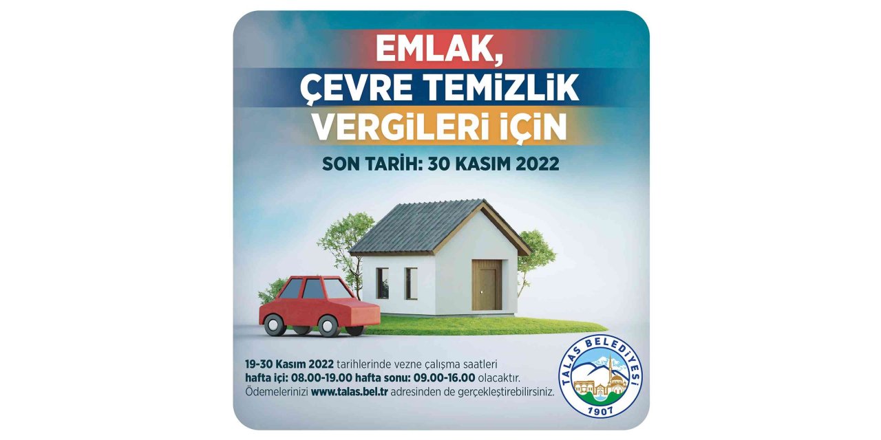 Talas’ta vergi ödeme kolaylığı