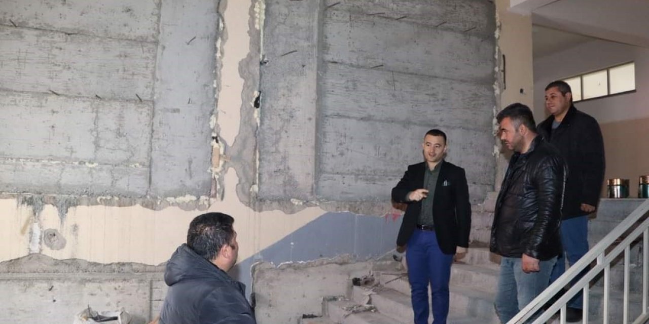 Mesleki ve Teknik Anadolu Lisesi’ndeki tadilat çalışması sürüyor