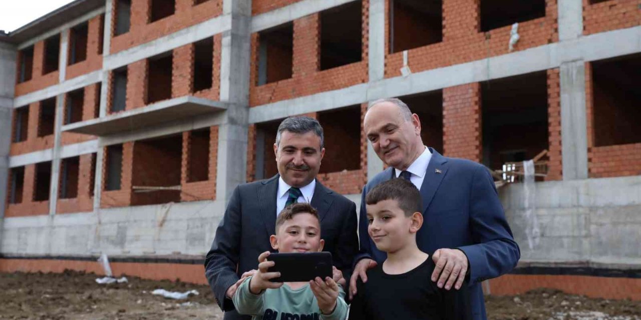 48 derslikli okul inşaatında sona gelindi