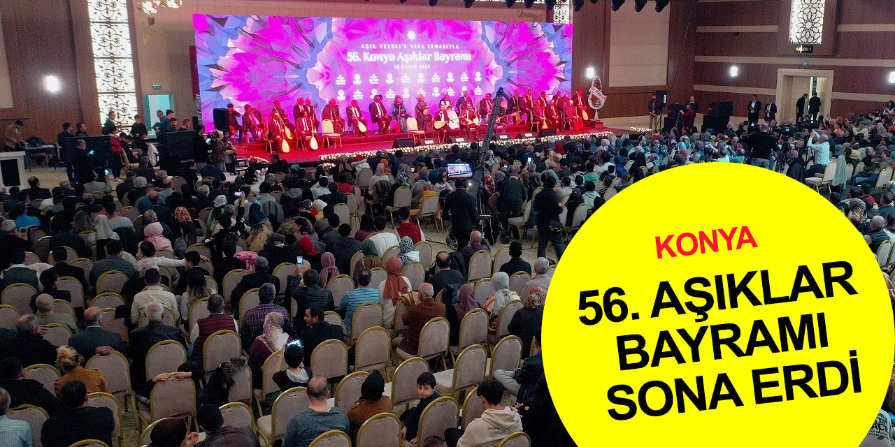 Konya'da 'Aşık Veysel'e Vefa' temasıyla düzenlenen Aşıklar Bayramı sona erdi