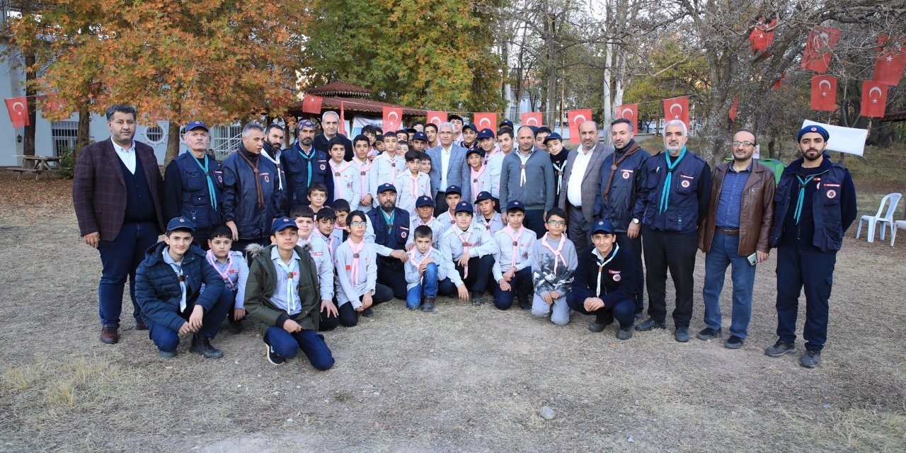 Başkan Güder’den izcilere sürpriz ziyaret