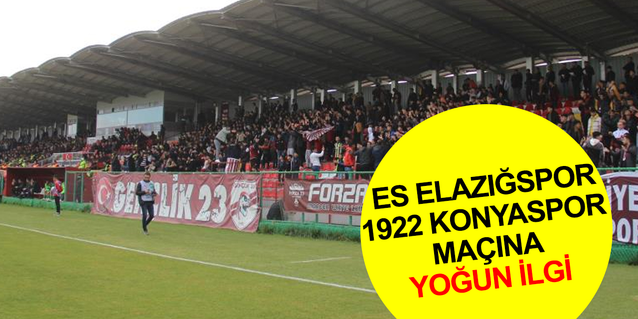 ES Elazığspor- 1922 Konyaspor maçını bin 350 biletli seyirci izledi