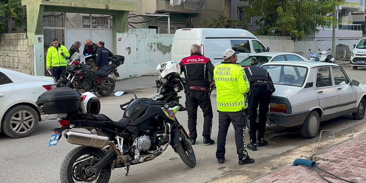 Adıyaman’da şase numarası silinmiş motosiklet yakalandı