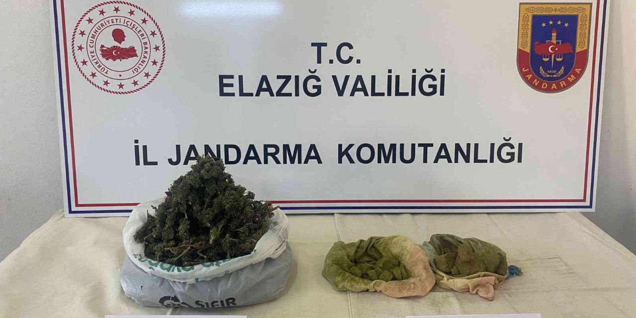 Elazığ’da 1,5 kilo esrar ele geçirildi: 2 gözaltı