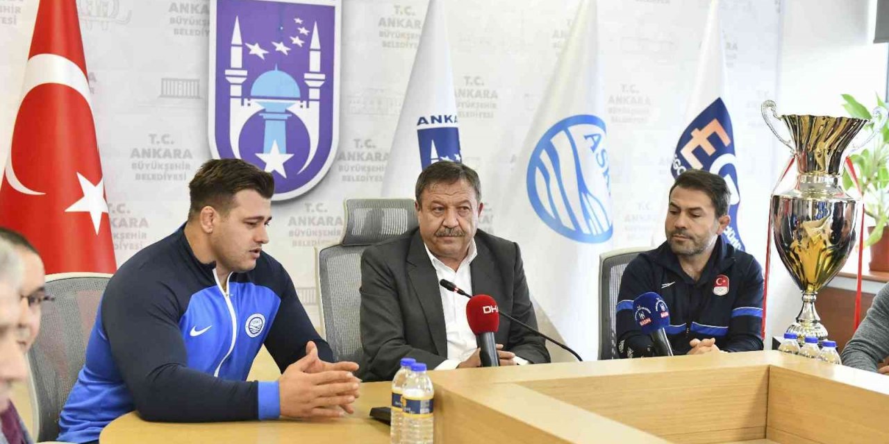 Şampiyon ASKİ Spor’dan, Başkan Yüksel Arslan’a ziyaret