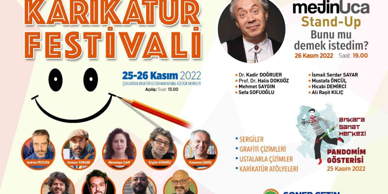 Dünyanın karikatürü Çukurova’da