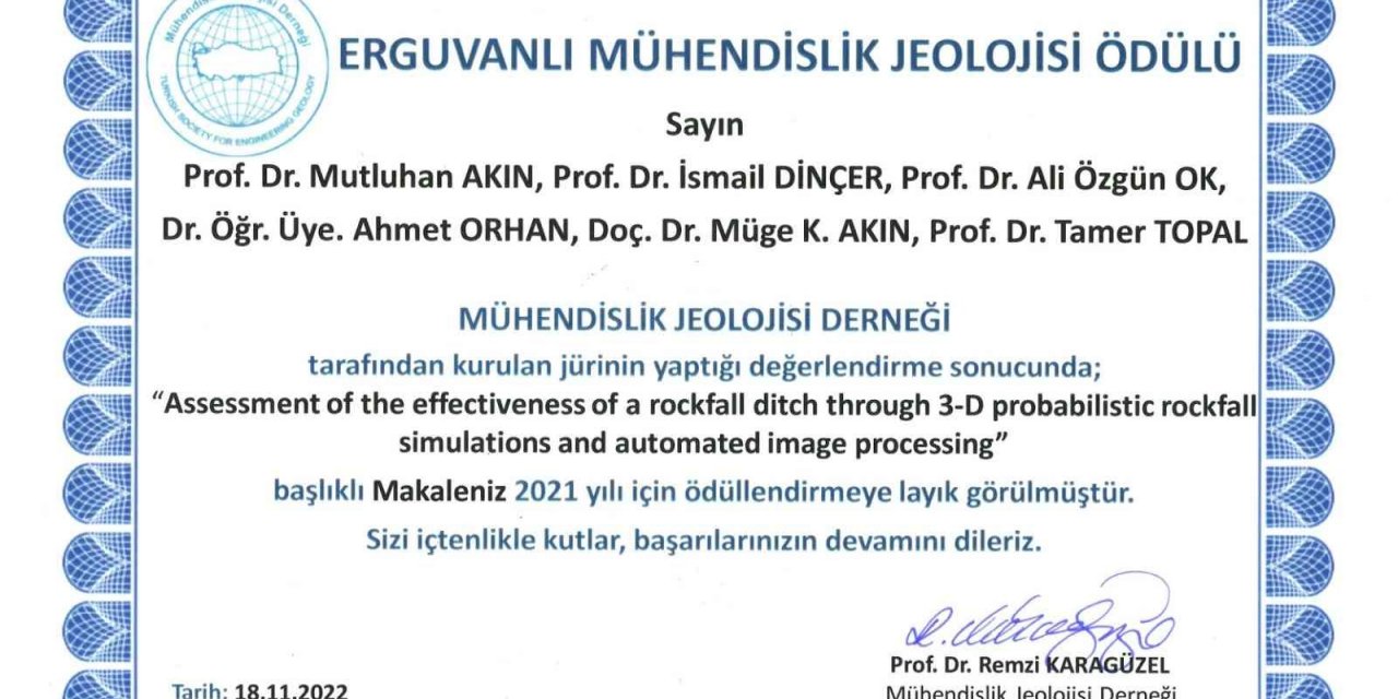 NEVÜ akademisyenleri ’En İyi Uluslararası Makale Ödülü’ aldı