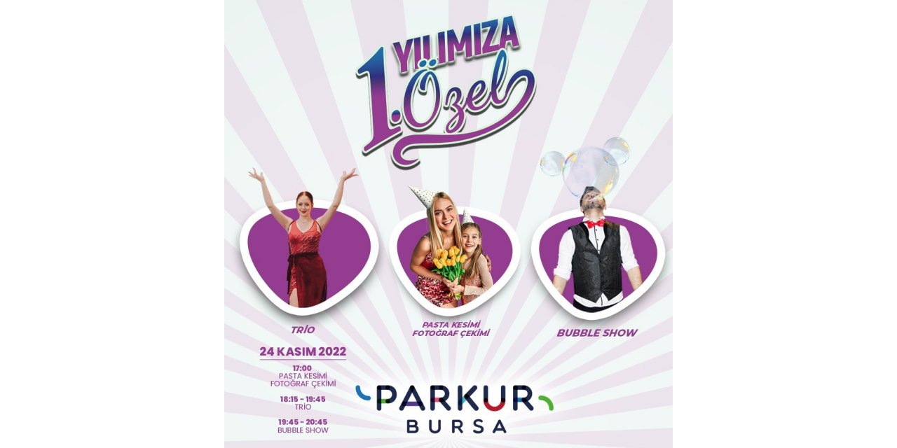 Parkur AVM birinci yıl kutlamaları sürüyor