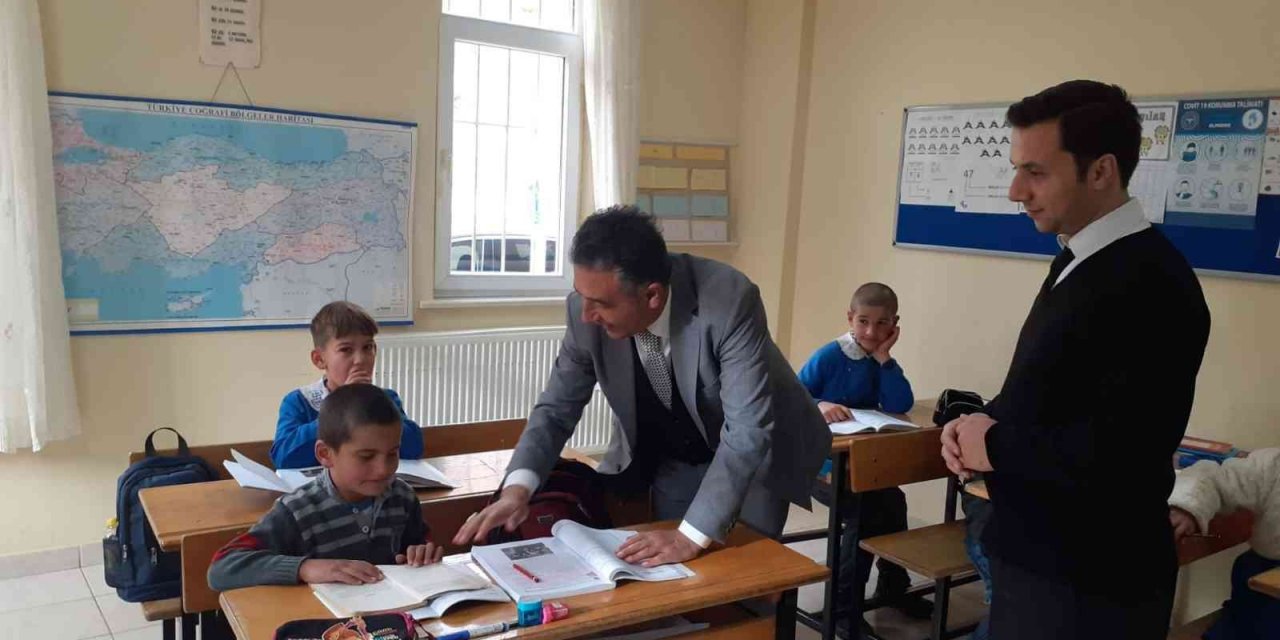 İl Milli Eğitim Müdürü Güney köy okullarında denetimde bulundu