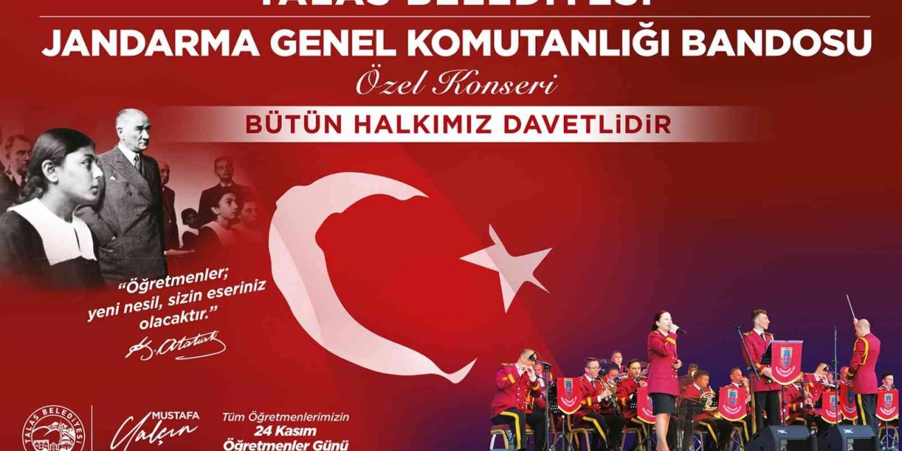 Talas’ta Jandarma Konseri heyecanı