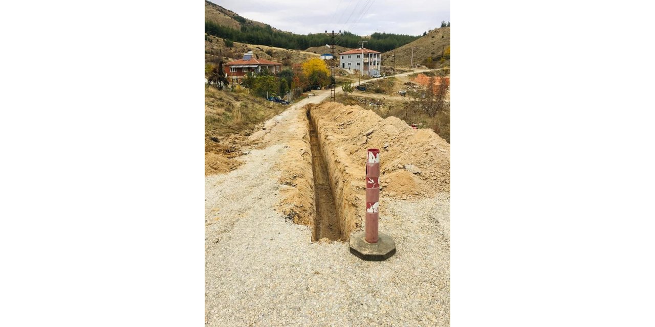 İnhisar’da doğalgaz çalışmalarına başlandı