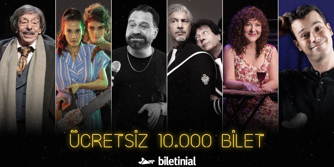 "Biletinial Cuma Sahnesi" kampanyası ile 10 bin kişiye ücretsiz tiyatro bileti