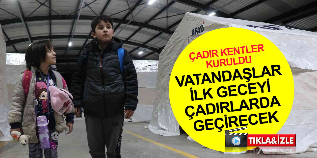Düzce'de çadır kentler kuruldu! Depremzedeler ilk geceyi böyle geçirecek