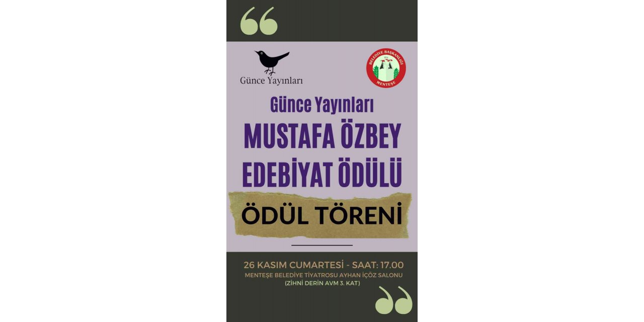 Mustafa Özbey Edebiyat ödülü sahibini buluyor