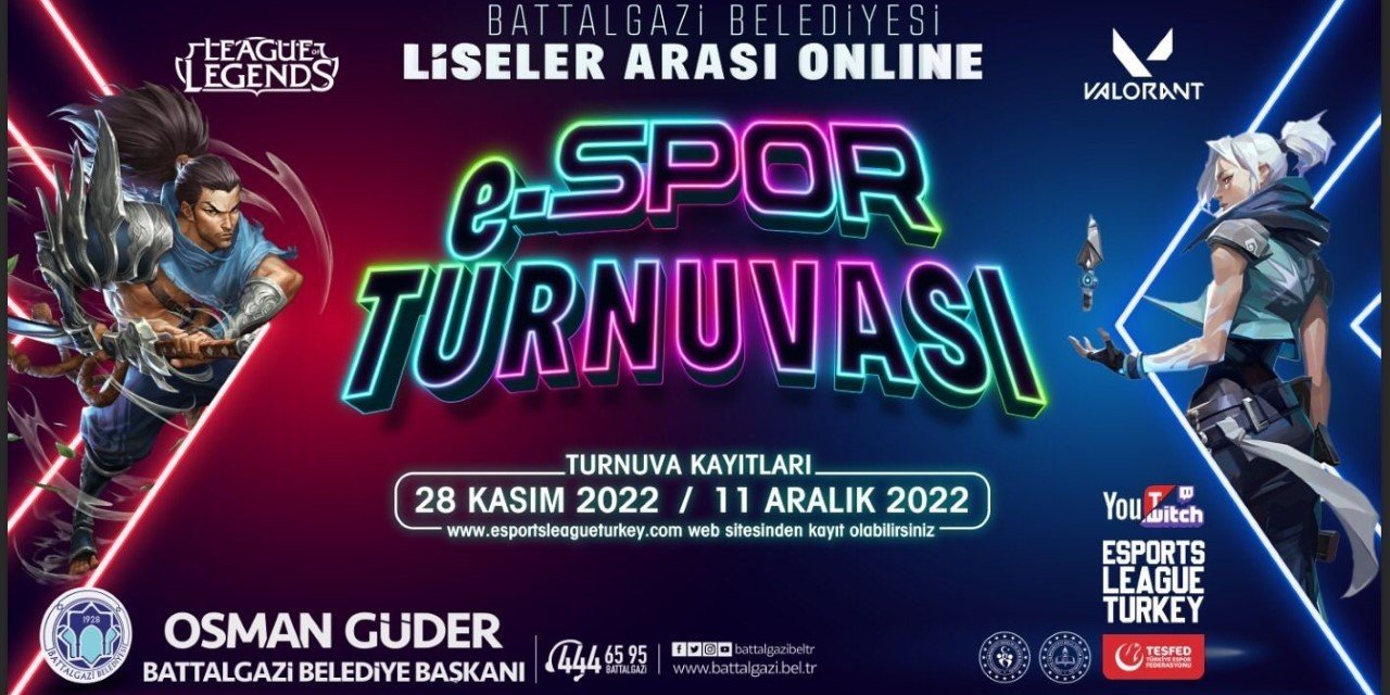 Battalgazi’de ödüllü e-spor turnuvası