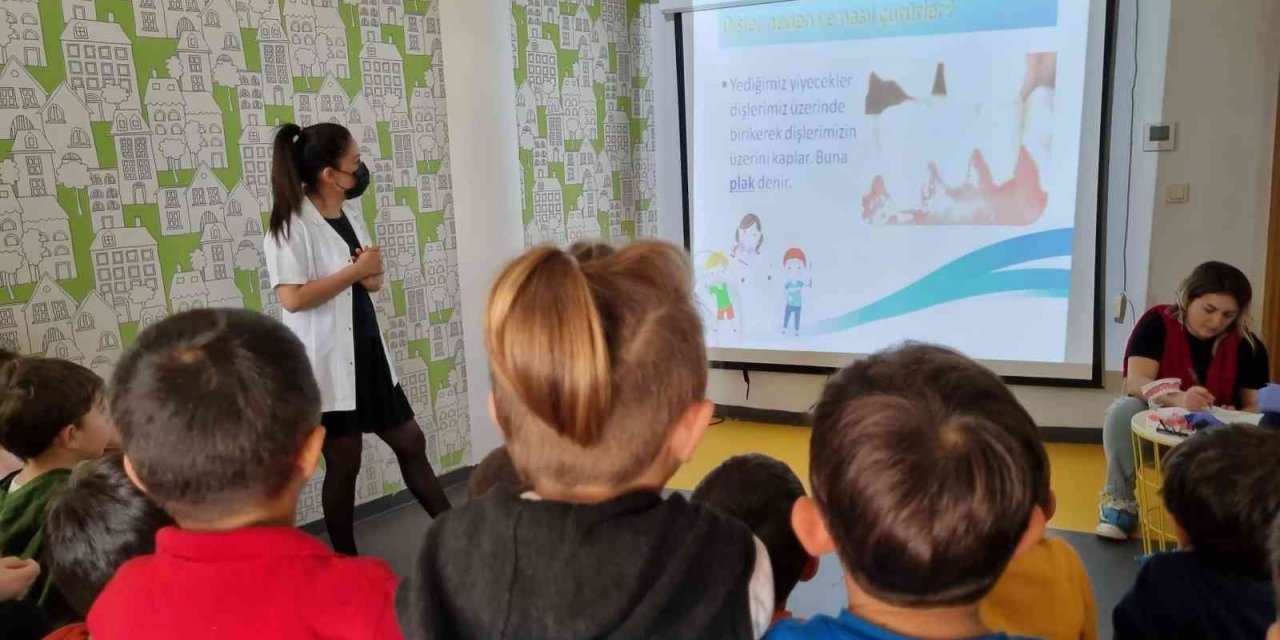 Ekolojik kreşte miniklere ağız ve diş sağlığı eğitimi