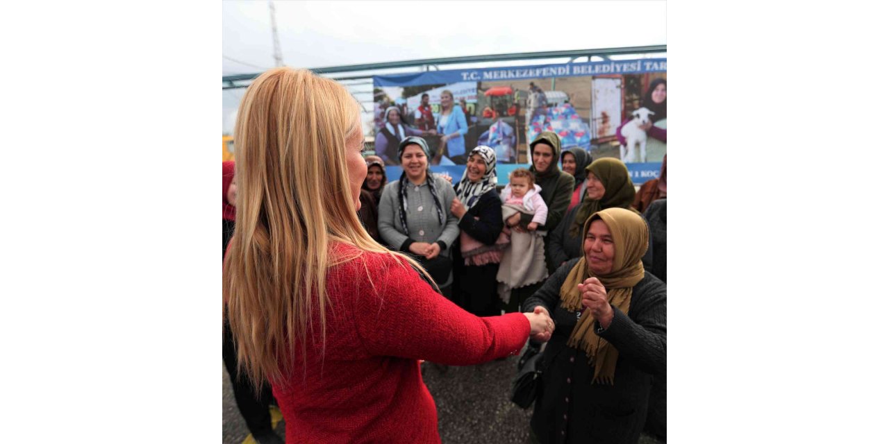 Kadın üreticilere küçükbaş hayvan ve yem desteği sağlandı