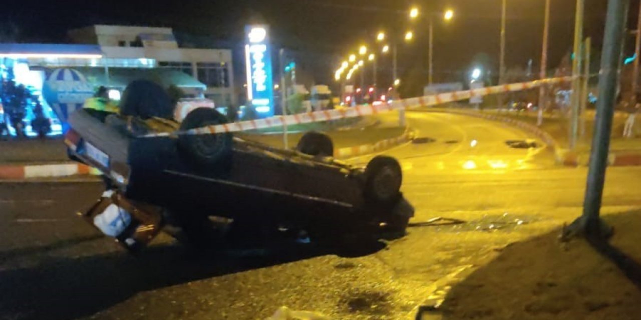 Malatya’da otomobil takla attı: 1 yaralı