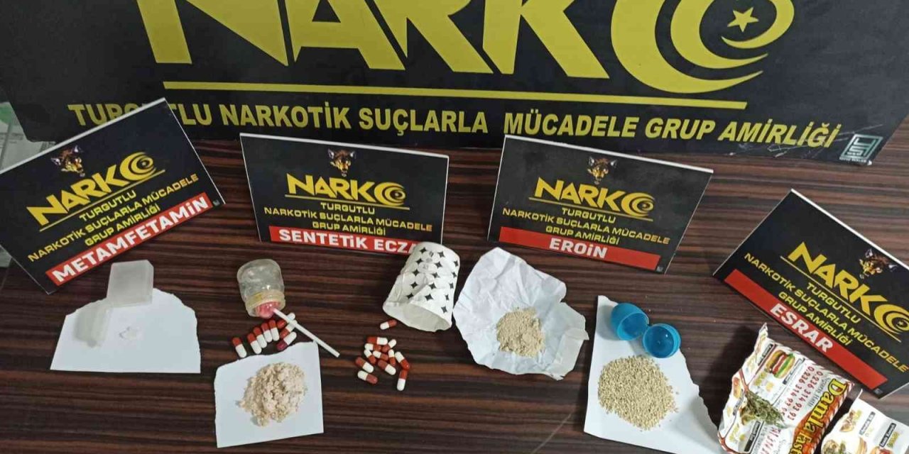 Turgutlu’da uyuşturucu tacirinin evine baskın: 1 tutuklama