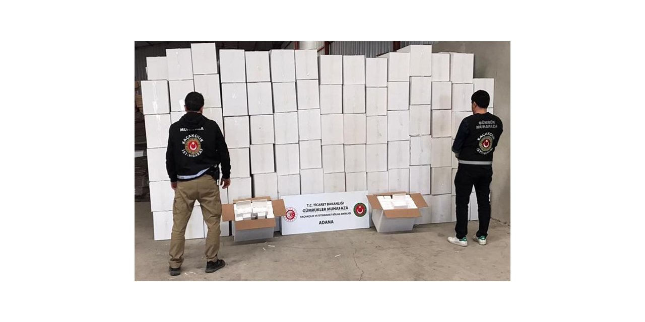 Adana’da kaçak makaron operasonu