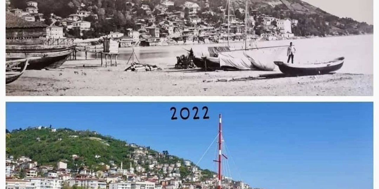 Ordu sahilinde nostaljik tekneler