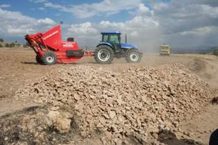 Ekili topraklar, taştan kurtuluyor